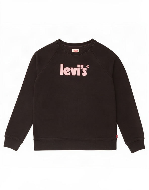 Levi's Girls Graphic Sweatshirt Jumper 15-16 år Sort bomuld