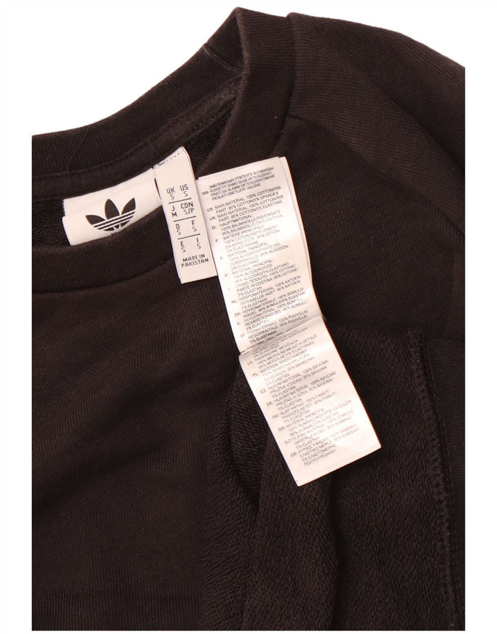 Felpa da donna Adidas Jumper Small in cotone nero