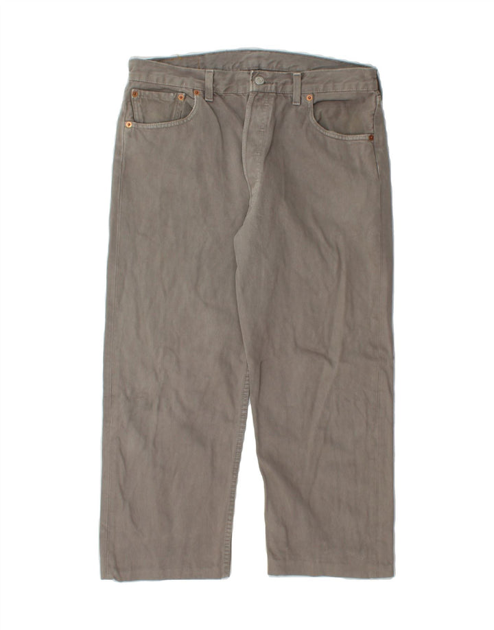 LEVI'S Mens 501 Straight Capri Jeans W36 L24 Grey Cotton Vintage Levi's and Second-Hand Levi's from Messina Hembry 
