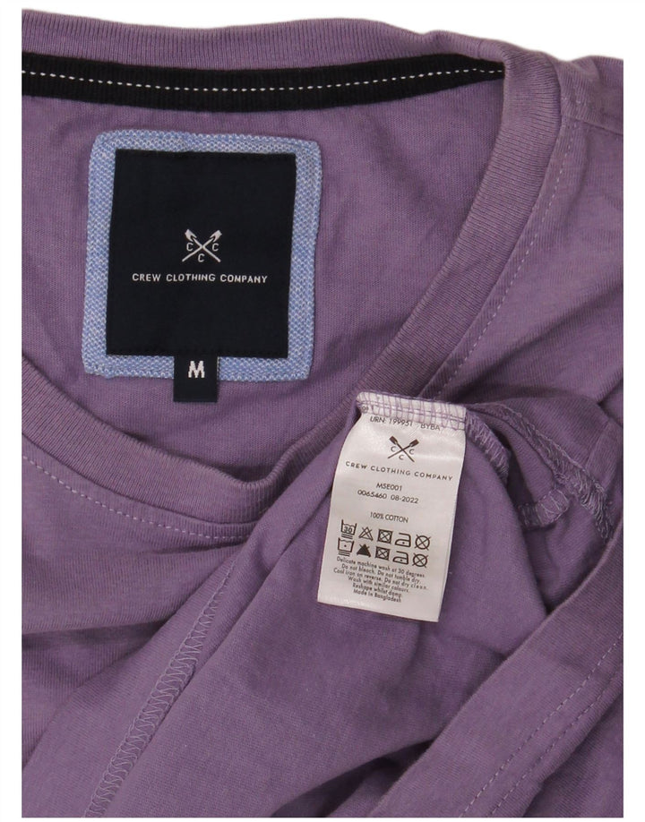 CREW CLOTHING Mens T-Shirt Top Medium Purple Cotton