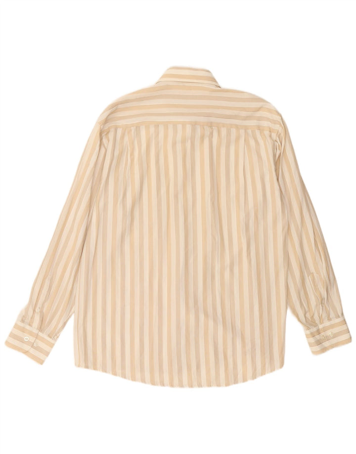 Vintage Herrenhemd groß beige gestreift