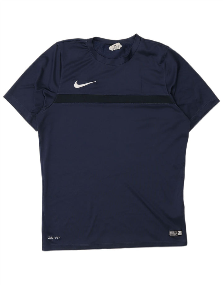 Nike Dri Fit majica kratkih rukava Srednje tamnoplavi poliester