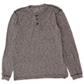 Gap Mens Top Long Sleeve Small Grey Flecked Cotton