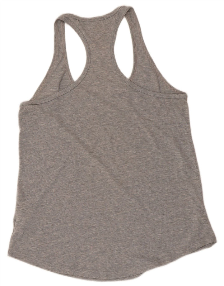 Canotta grafica Nike da donna, vestibilità ampia, UK 12, poliestere grigio medio