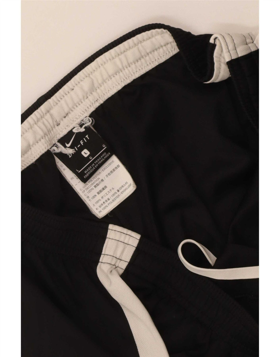 Nike Herre Dri Fit træningsdragt Bukser Large Black Colourblock Polyester