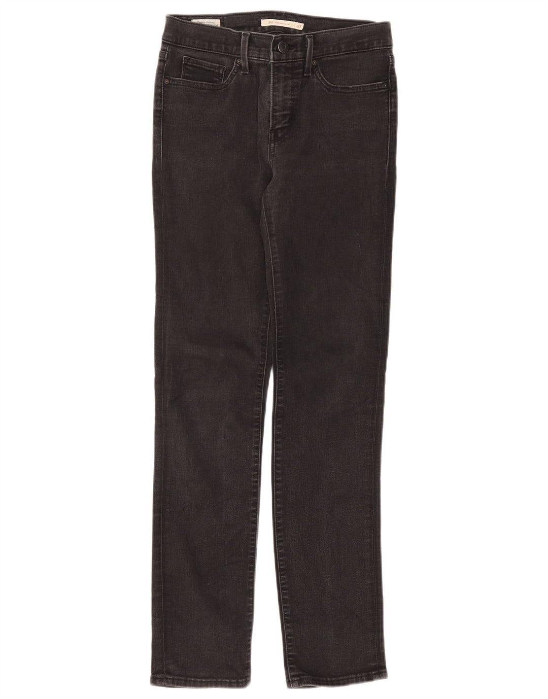 Levi's Womens 312 Shaping Slim Jeans W27 L32 Grey Cotton