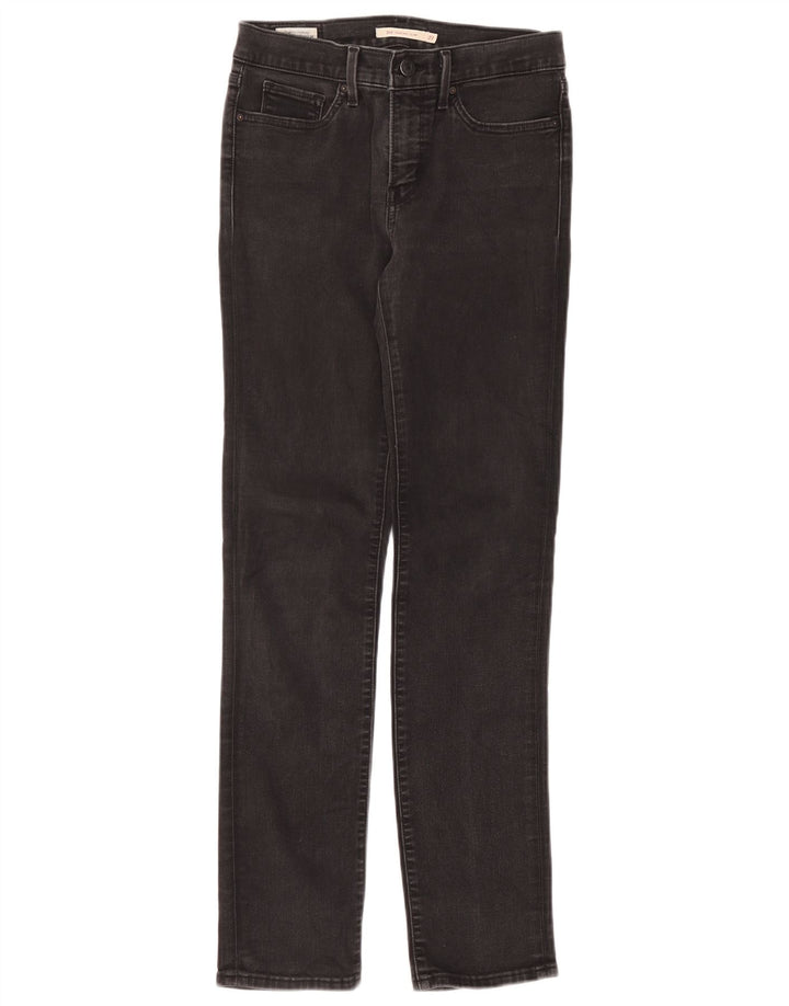 Levi's Womens 312 Shaping Slim Jeans W27 L32 Grey Cotton