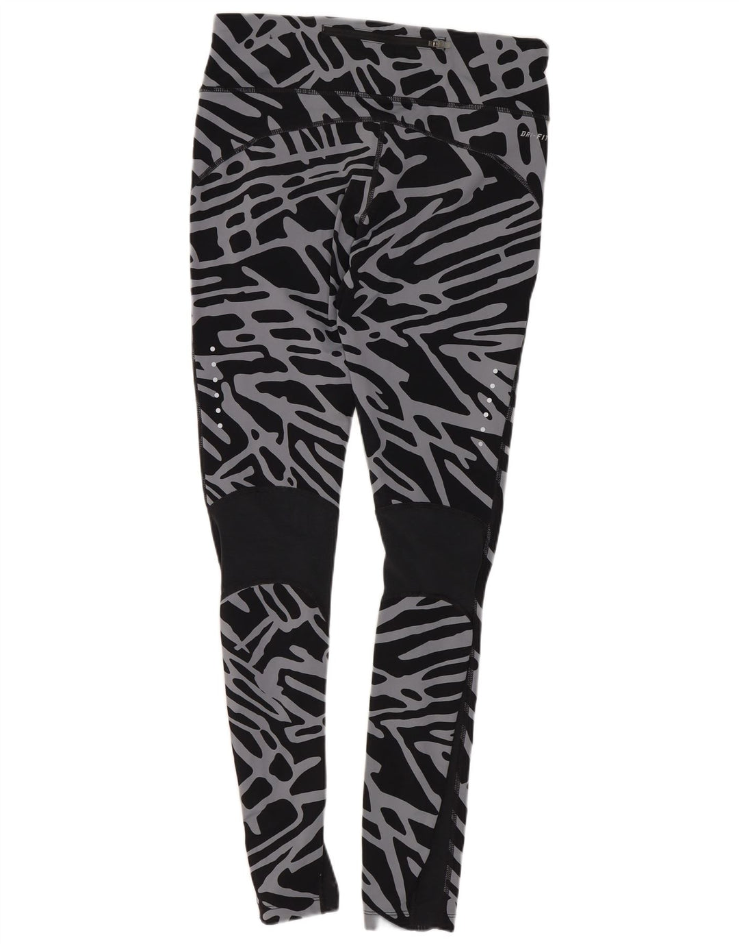Γυναικεία κολάν Nike Dri Fit Abstract Pattern UK 12 Medium Black Nylon