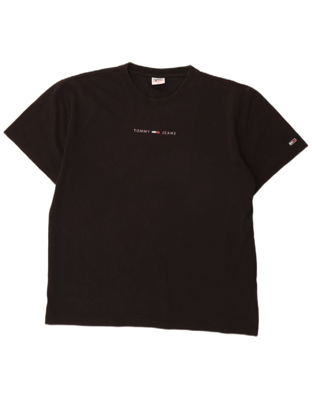 Tommy Hilfiger Mens Graphic T-Shirt Top 2XL Black