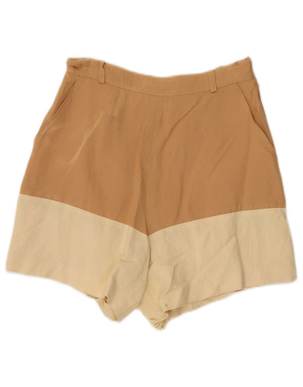 Max & Co. Γυναικείο ψηλόμεσο σορτς UK 10 Small W24 Brown Colourblock