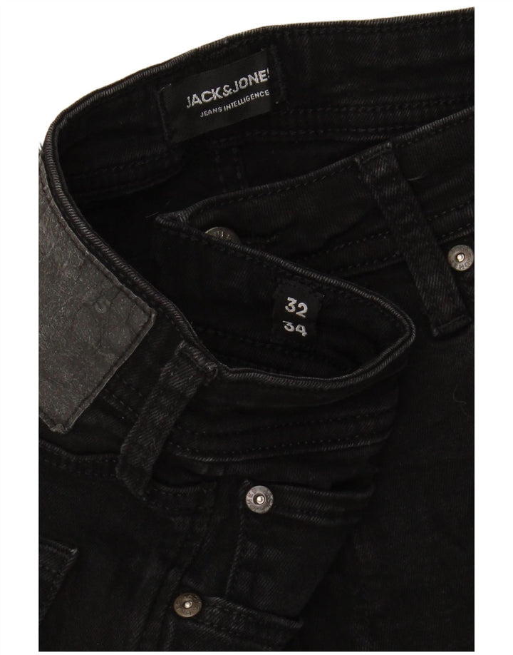 JACK & JONES Mens Skinny Jeans W32 L34 Black