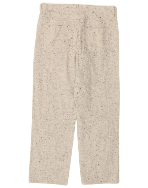 Pantaloni chino dritti da donna Cos W30 L26 cotone screziato beige