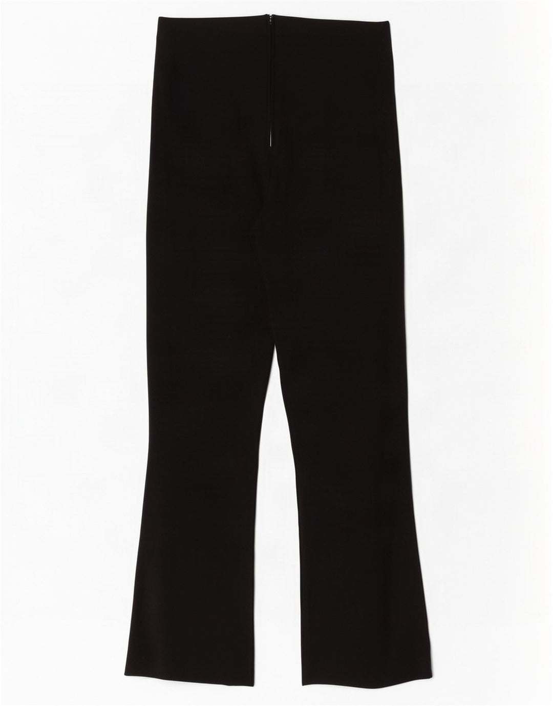 Zara Womens Bootcut Cropped Trousers Small W26 L26 Black Viscose