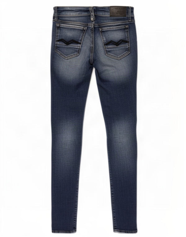 Replay Womens Rose Skinny Jeans W26 L30 Blue
