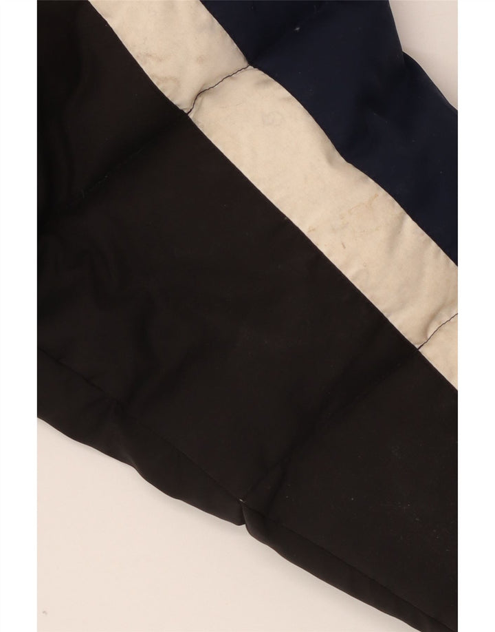 Fila Herren Wattierte Jacke UK 36 Small Schwarz Colourblock Polyester