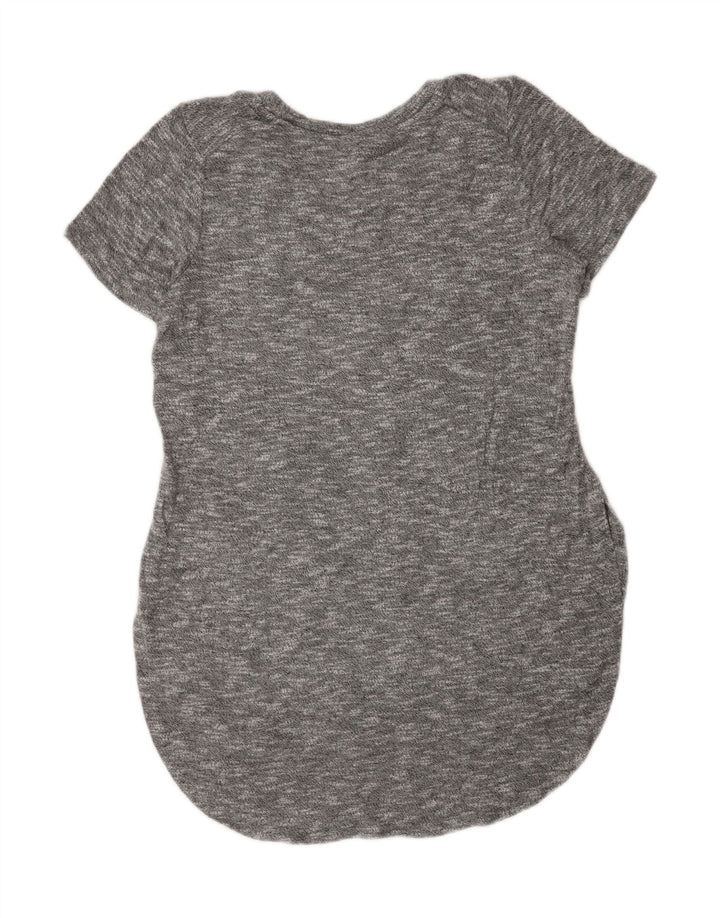 MOSSIMO Womens T-Shirt Dress UK 14 Medium Grey Flecked Rayon