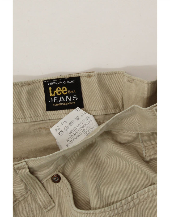 LEE Mens Straight Casual Trousers W30 L29 Beige Cotton Vintage Lee and Second-Hand Lee from Messina Hembry 