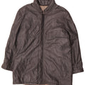PELLE MODA Mens Leather Coat UK 40 Large Grey