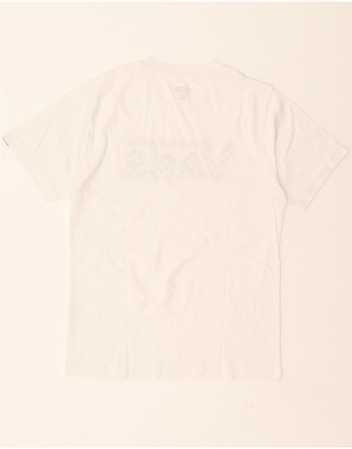 VANS Womens Graphic T-Shirt Top UK 12 Medium White Cotton Vintage Vans and Second-Hand Vans from Messina Hembry 