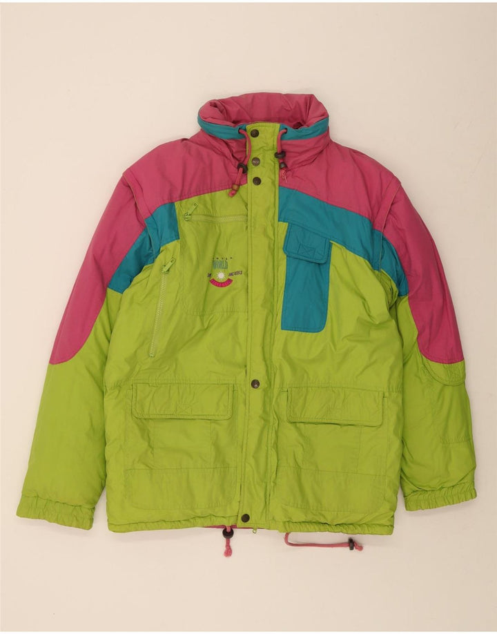 Giacca da sci da uomo MC Kee's UK 40 Large Verde Colourblock Poliestere