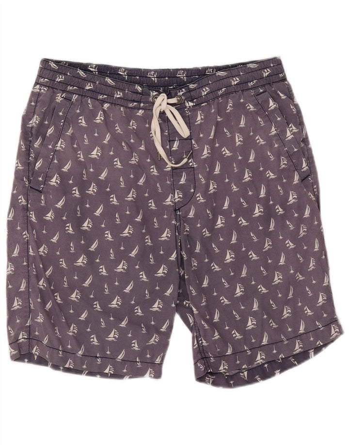 Polo Ralph Lauren Mens Abstract Pattern Casual Shorts Medium W32 Navy Blue