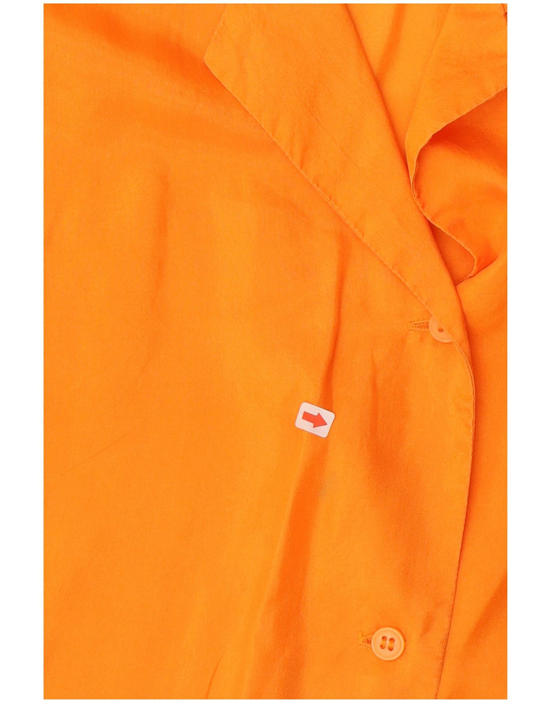 Vintage Womens Sleeveless Shirt Blouse UK 14 Medium Orange