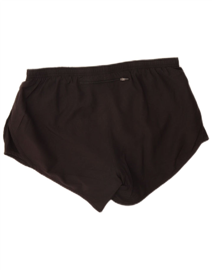 NIKE Womens Dri Fit Sport Shorts UK 14 Large  Black Polyester