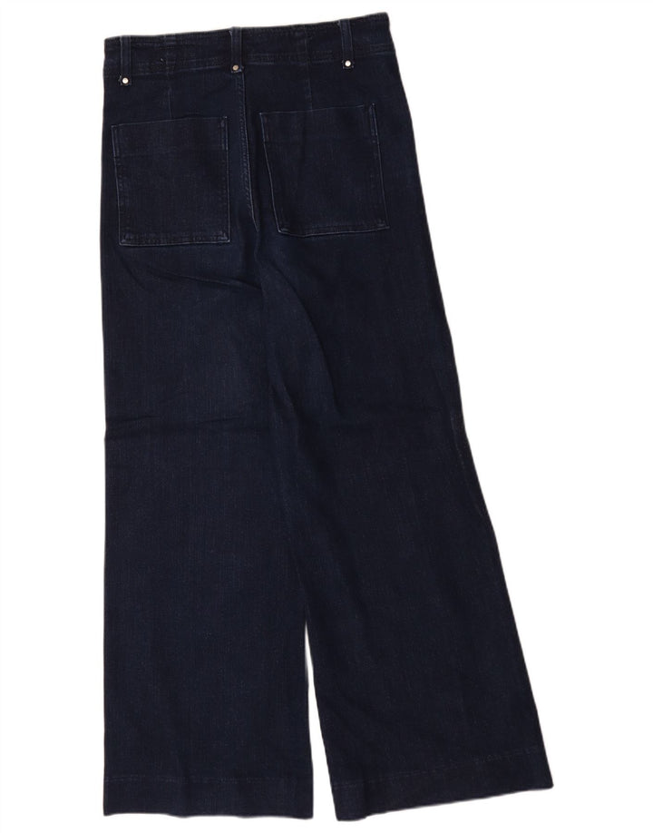 Zara Womens Wide Leg Jeans EU 40 Medium W30 L30 Navy Blue
