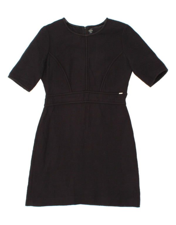 Vestido bainha feminino PEPE JEANS UK 12 algodão preto médio