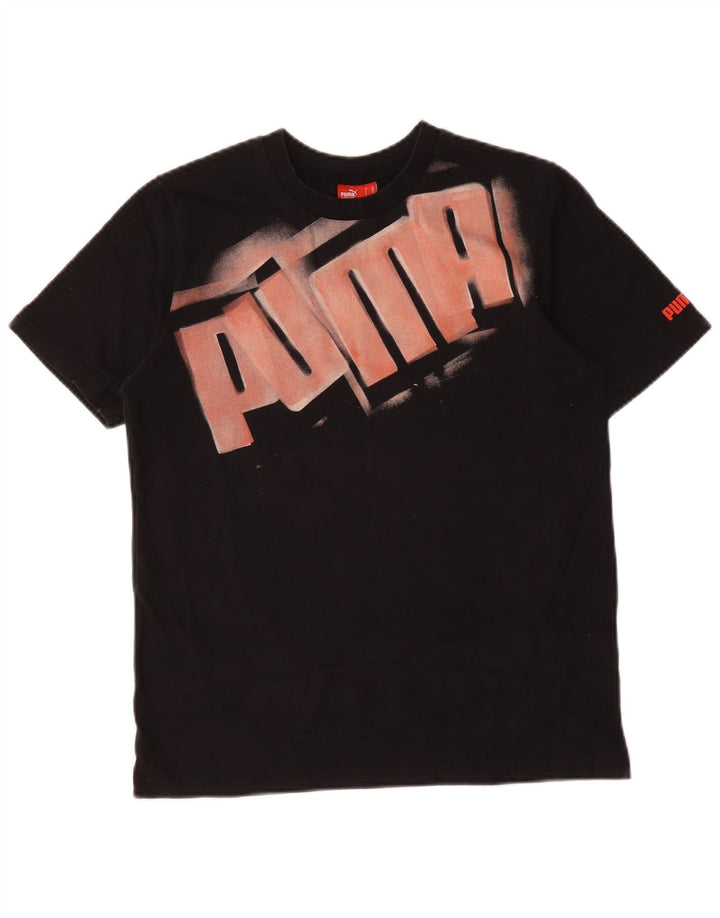 Puma Boys Graphic T-Shirt Top 13-14 Years  Black