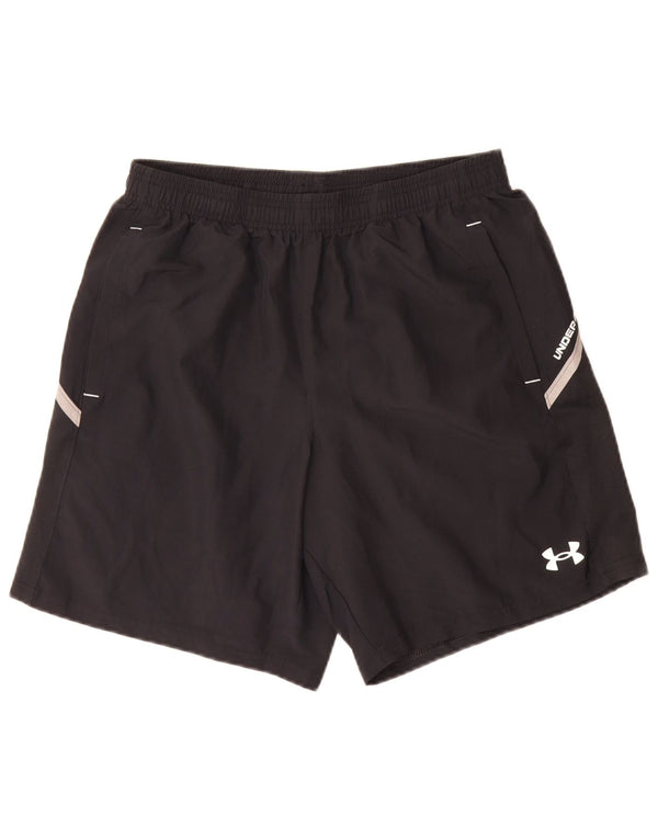 Pantaloncini sportivi da uomo Under Armour medio nero poliestere