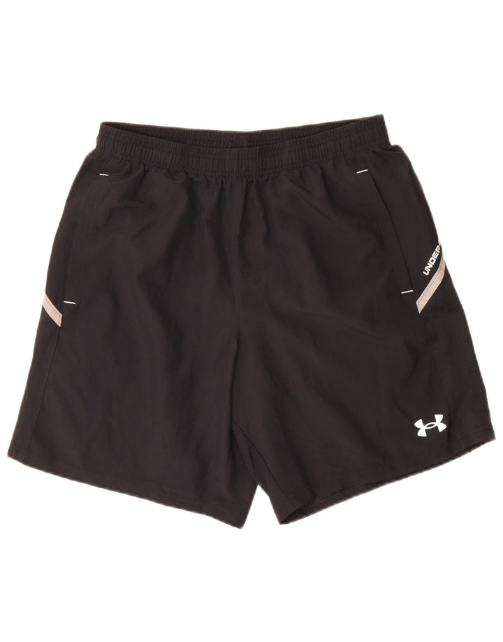 Pantaloncini sportivi da uomo Under Armour medio nero poliestere