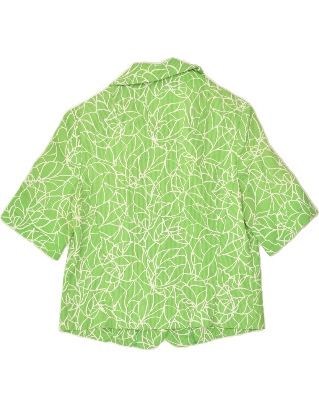 VINTAGE Womens Short Sleeve 5 Button Blazer Jacket IT 46 Large Green | Vintage Vintage | Thrift | Second-Hand Vintage | Used Clothing | Messina Hembry 