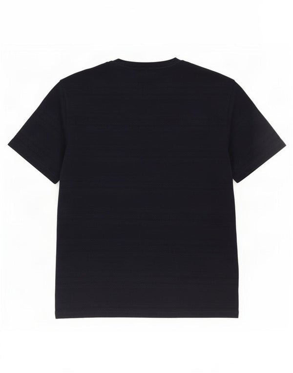 Reiss Herre T-Shirt Top Medium Marineblå Nålestribet bomuld