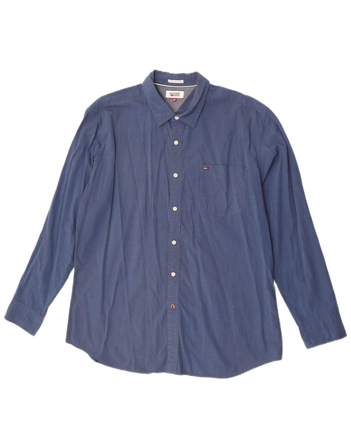 Tommy Hilfiger Mens Shirt 2XL Blue