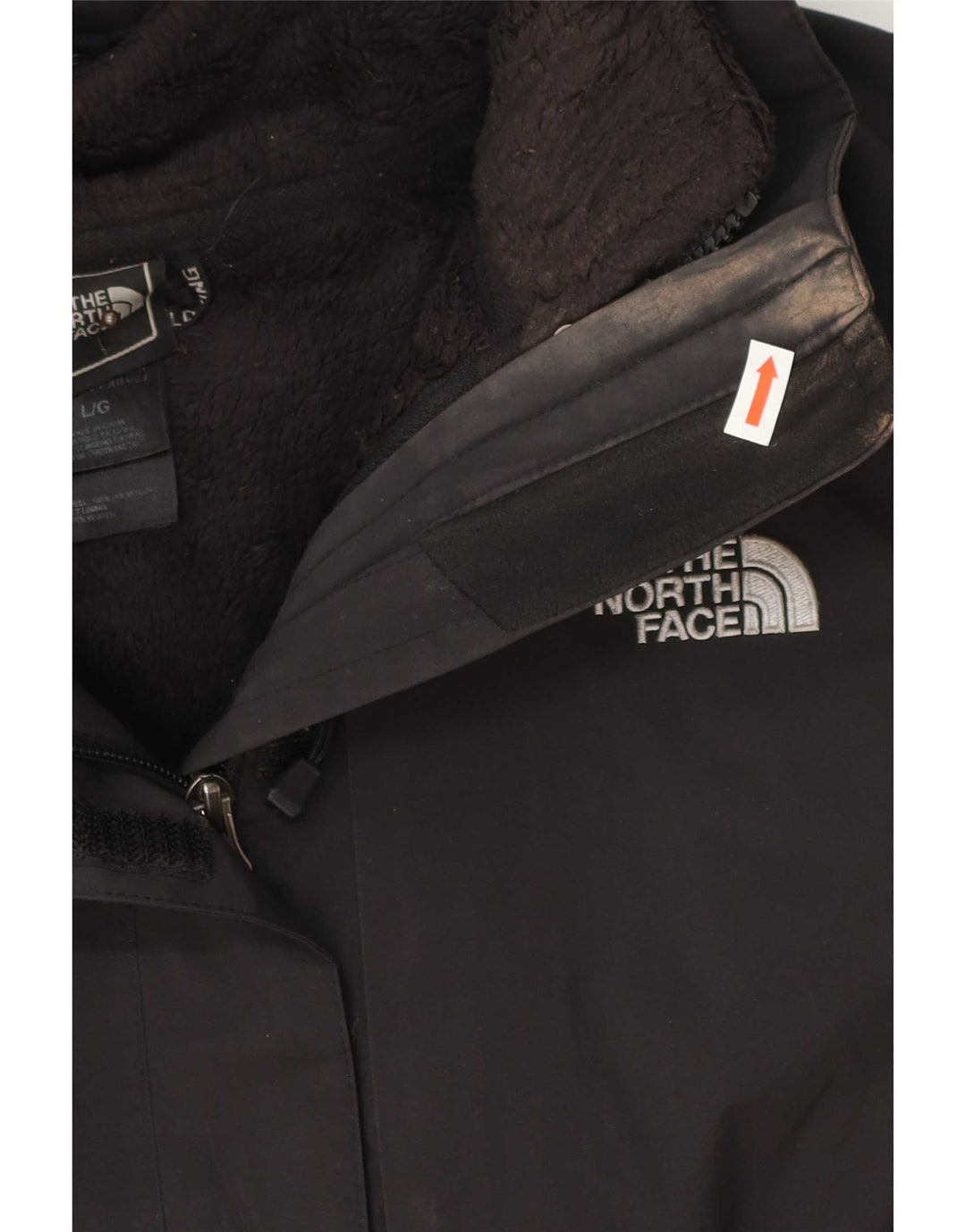 Το γυναικείο αντιανεμικό μπουφάν North Face UK 16 Large Black Polyester