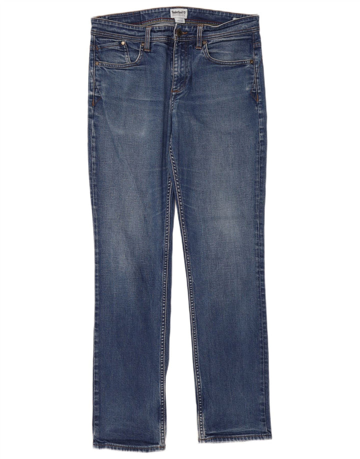 Timberland Mens Slim Jeans W34 L34 Blue Cotton