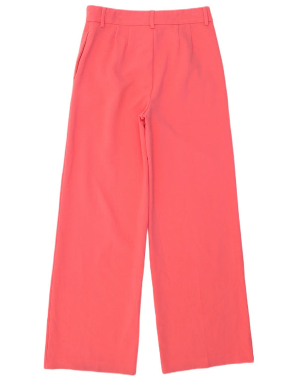 Marks & Spencer Kvinder Højtaljede Suit Bukser UK 12 Medium W30 L32 Pink