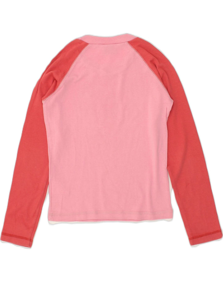 LEE Girls Graphic Top Long Sleeve 11-12 Years Medium  Pink Colourblock | Vintage Lee | Thrift | Second-Hand Lee | Used Clothing | Messina Hembry 