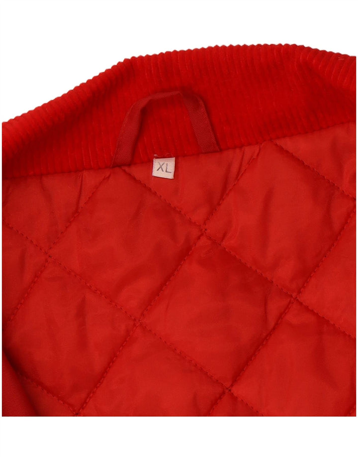 Vintage męski płaszcz UK 42 XL czerwony