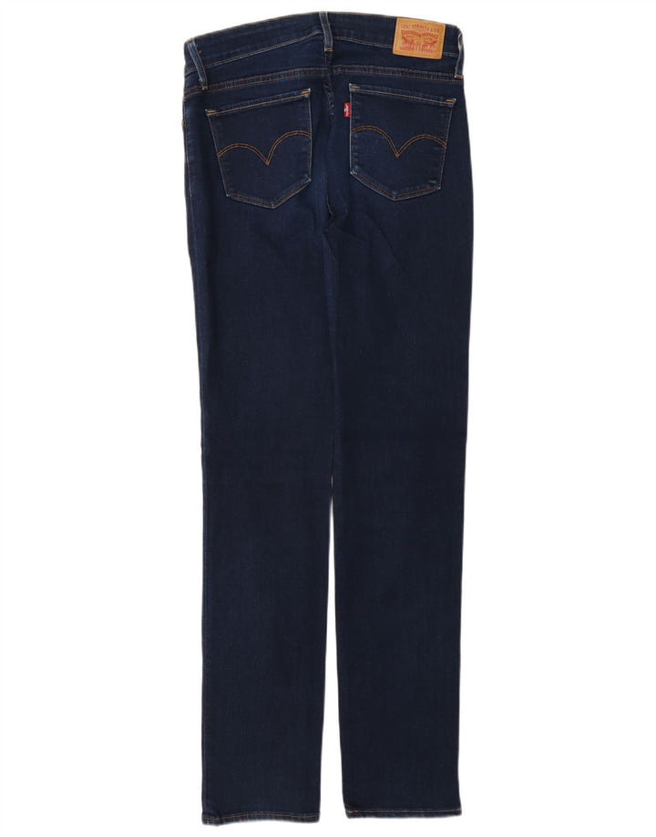 Levi's Womens 712 Slim Jeans W28 L32 Navy Blue Cotton