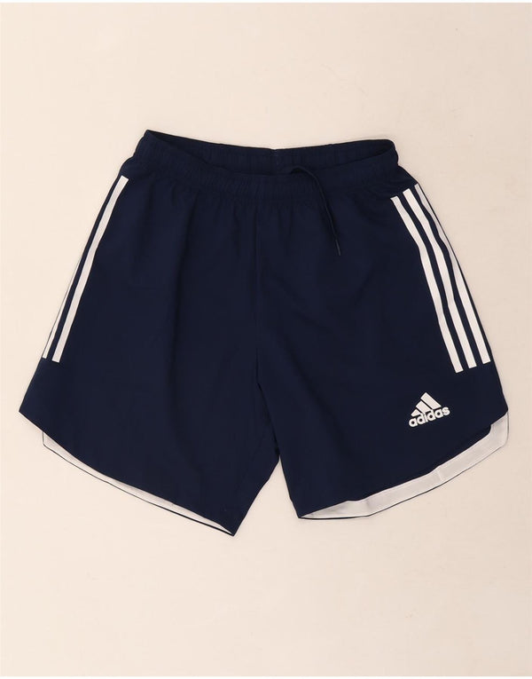 Pantaloncini sportivi Adidas Aeroready da uomo medi in poliestere blu navy