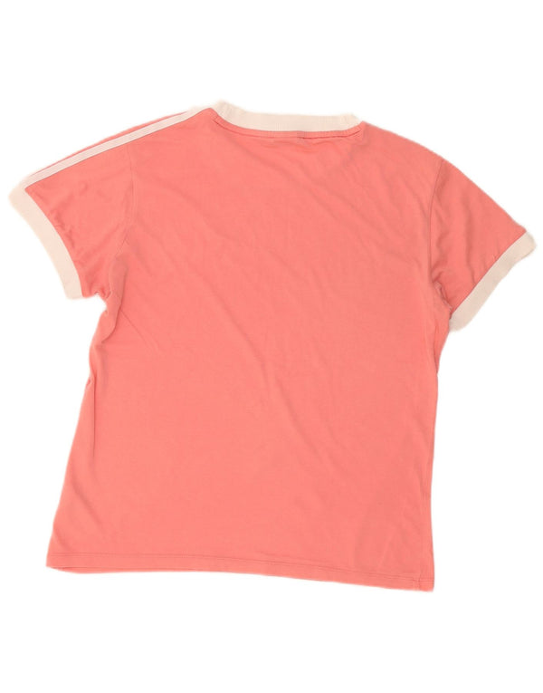 Adidas Camiseta extragrande para mujer UK 6 XS Rosa Colorblock Algodón