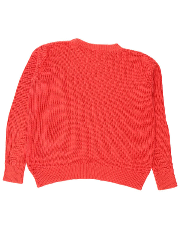 Marks & Spencer Mens Crew Neck Jumper Sweater Small Red Cotton