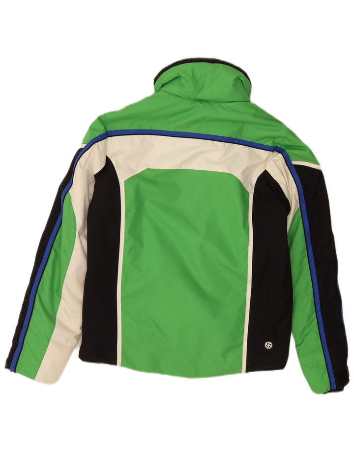 Colmar Veste de Ski Femme IT 38 Vert Moyen Colourblock Sports