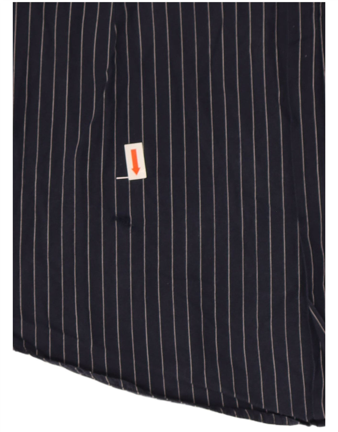 Dolce & Gabbana Mens Shirt Size 40 15 3/4 Medium Navy Blue Pinstripe