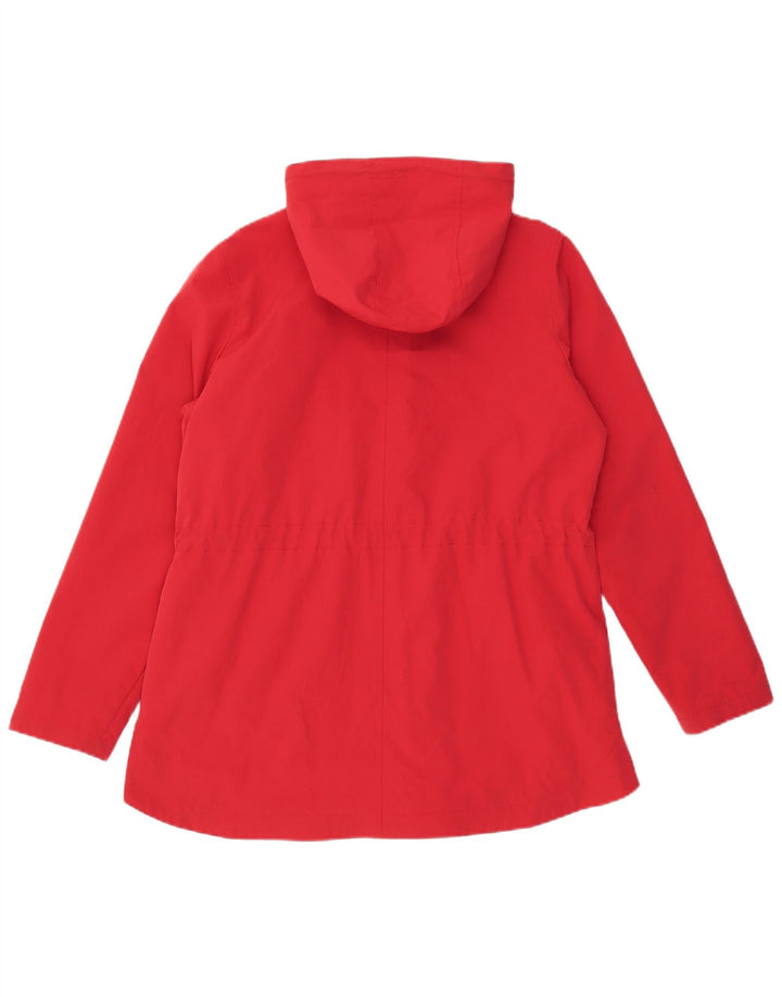 Fat Face Damen-Parka mit Kapuze, UK 14, Größe L, Rot, Polyester