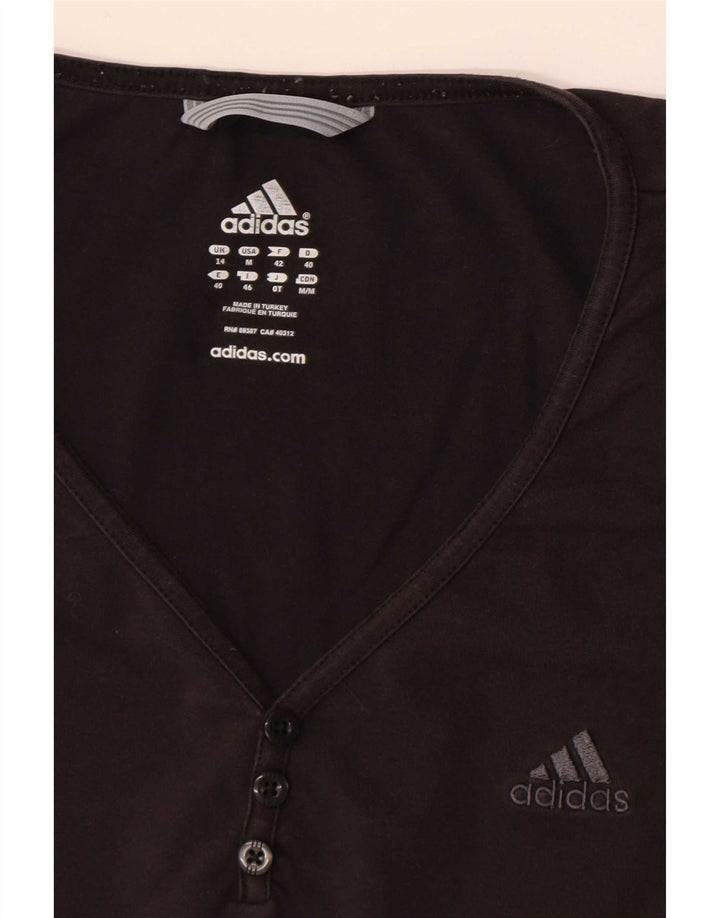 Adidas T-Shirt Top UK 14 Medium Sort