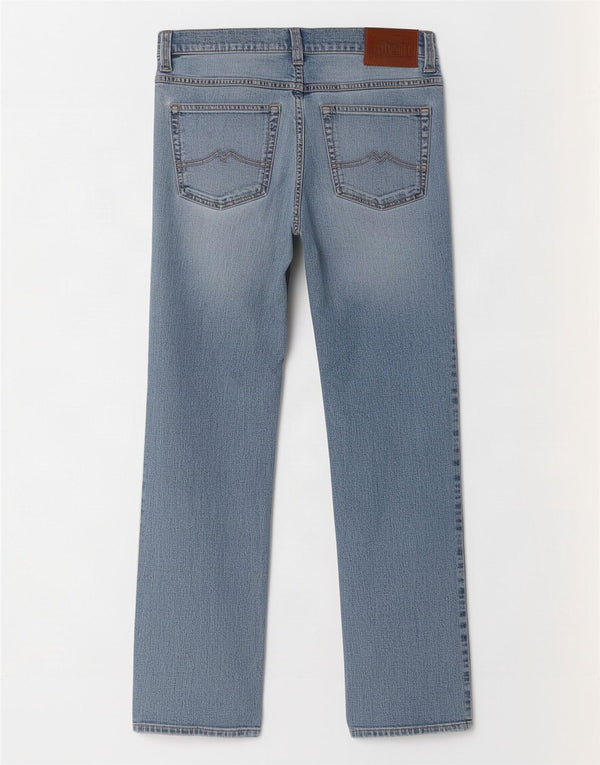 Mustang Mens Tramper Straight Jeans W33 L32 Blue Cotton