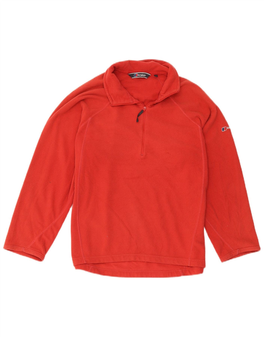 Berghaus Damen-Fleecepullover mit Reißverschluss, UK 14, Mittelrot, Polyester